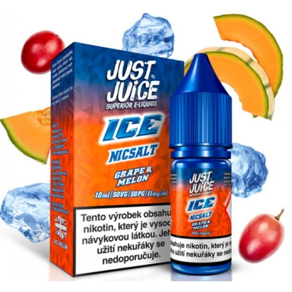 Ostatní Liquid Just Juice SALT ICE Grape & Melon 10ml - 11mg