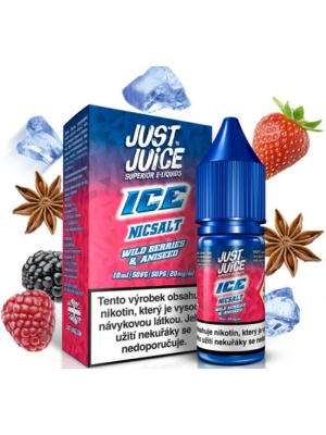 Ostatní Liquid Just Juice SALT ICE Wild Berries & Aniseed 10ml - 11mg