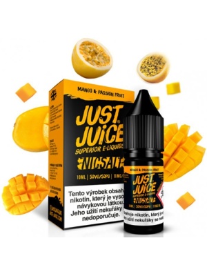 Ostatní Liquid Just Juice SALT Mango & Passion Fruit 10ml - 20mg