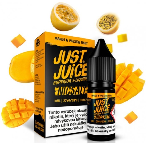 Ostatní Liquid Just Juice SALT Mango & Passion Fruit 10ml - 20mg