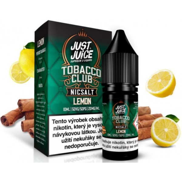 Ostatní Liquid Just Juice SALT Tobacco Lemon 10ml - 20mg