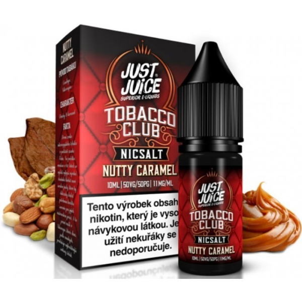 Ostatní Liquid Just Juice SALT Tobacco Nutty Caramel 10ml - 20mg