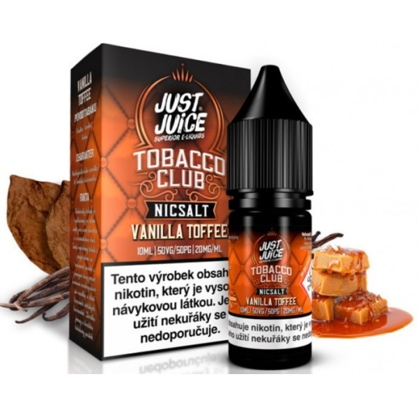 Ostatní Liquid Just Juice SALT Tobacco Vanilla Toffee 10ml - 20mg