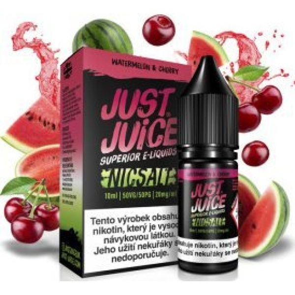 Ostatní Liquid Just Juice SALT Watermelon & Cherry 10ml - 20mg