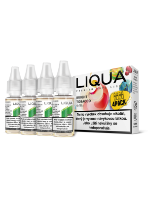 RITCHY Bright tobacco 4x10ml  (čistá tabáková příchuť) - Liquid LIQUA Elements 4Pack - 6 mg