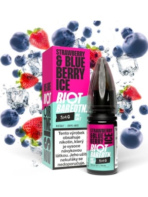 Ostatní Liquid Riot BAR EDTN Salt Strawberry Blueberry Ice (Ledová borůvka s jahodou) 10ml-10mg