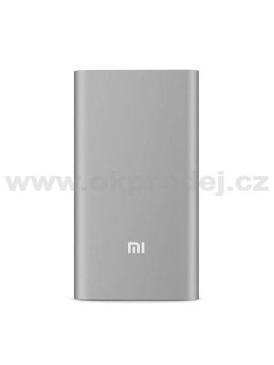 Xiaomi 5000mAh power banka s LiPo baterií - Stříbrná