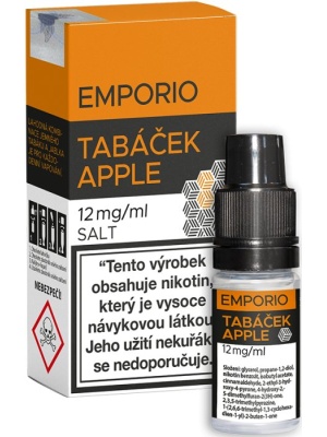 Liquid EMPORIO SALT Tabáček - Apple 10ml - 12mg