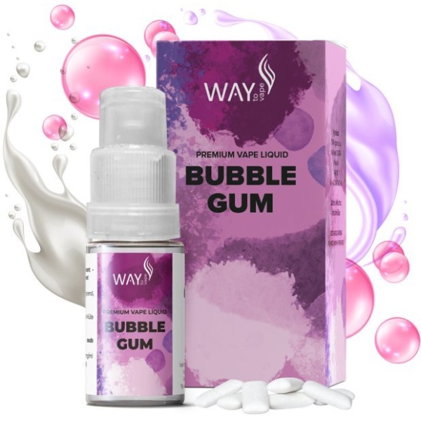 Ostatní Liquid WAY to Vape Bubble Gum 10ml-0mg