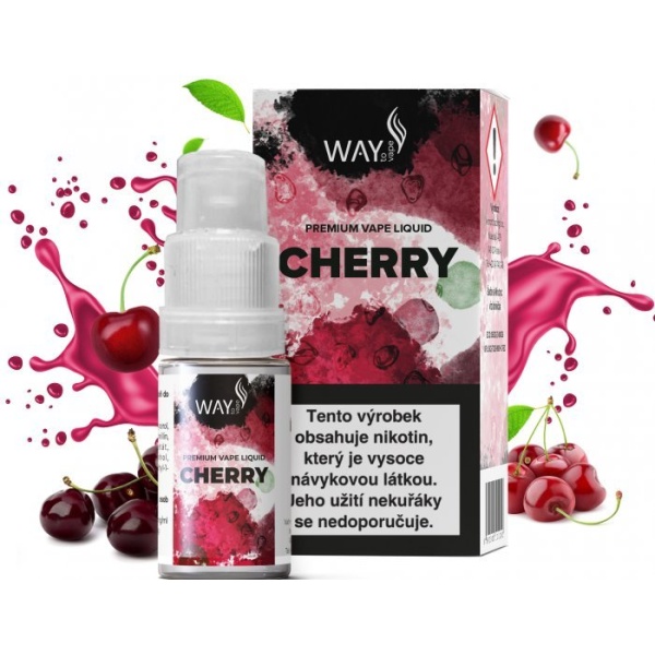 Ostatní Liquid WAY to Vape Cherry 10ml-6mg