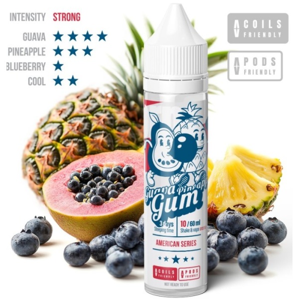 Příchuť Adam´s Vape Shake and Vape 10ml Guava Pineapple Gum