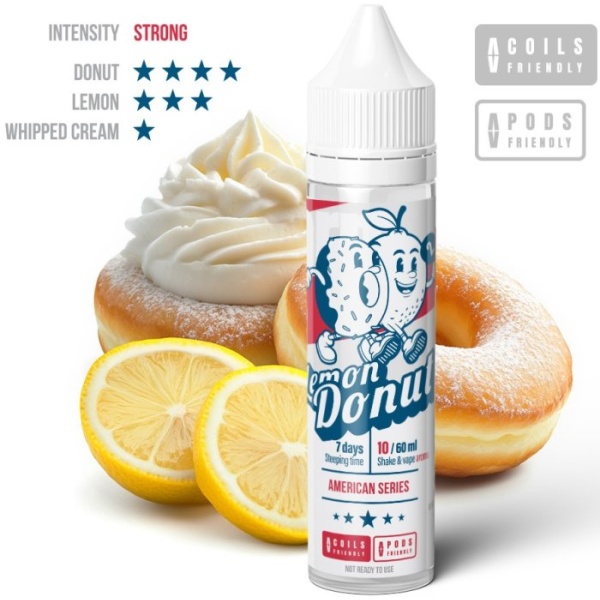 Příchuť Adam´s Vape Shake and Vape 10ml Lemon Donut