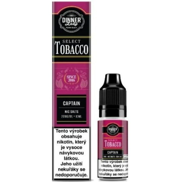 Liquid Dinner Lady BAR SALTS TOBACCO Captain Tobacco 10ml - 20mg