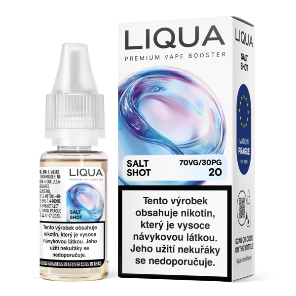 Liqua 10ml Salt Shot 20mg 70VG/30PG