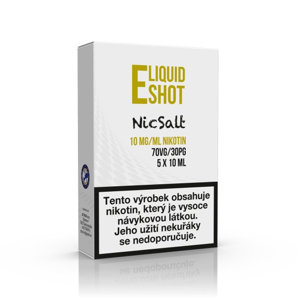 EXPRAN GmbH 5 pack E-Liquid Shot Booster NicSalt 30PG/70VG 5 x 10 ml 10 mg