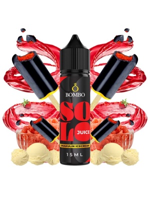 Příchuť Bombo Solo Juice S&V 15ml Drakulin Icecream (Jahodovo-vanilková zmrzlina s colou)