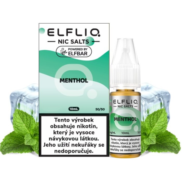 Elf Bar Liquid ELFLIQ Nic SALT Menthol 10ml - 10mg