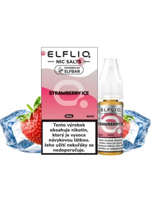 Elf Bar Liquid ELFLIQ Nic SALT Strawberry Ice 10ml - 20mg