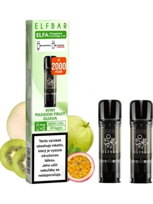Elf Bar ELFA Pods cartridge 2Pack Kiwi Passion Fruit Guava 20mg