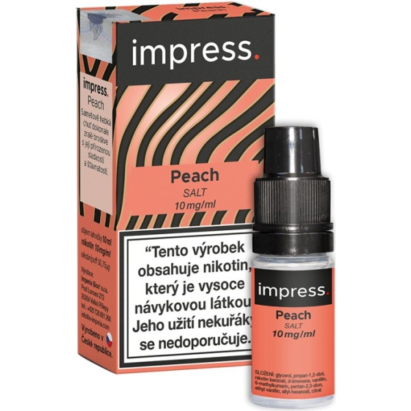 Imperia Liquid IMPRESS SALT Peach 10ml - 10mg