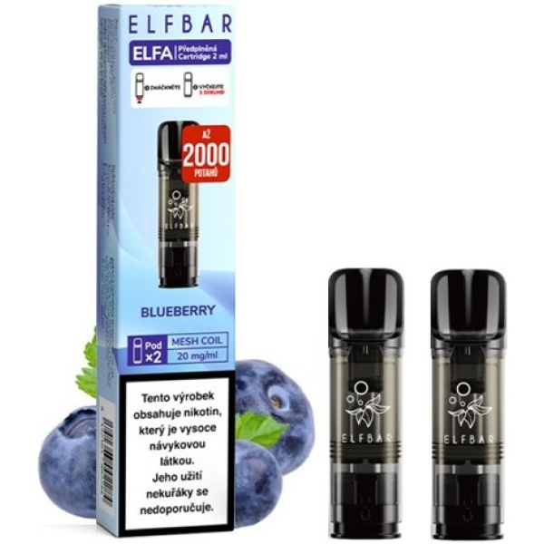 Elf Bar ELFA Pods cartridge 2Pack Blueberry 20mg