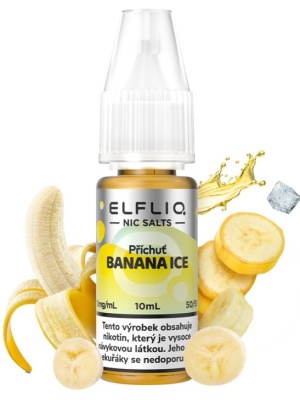 Elf Bar Liquid ELFLIQ Nic SALT Banana Ice 10ml - 10mg
