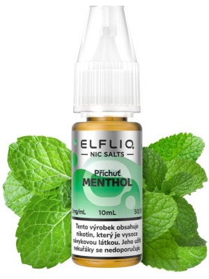 Elf Bar Liquid ELFLIQ Nic SALT Menthol 10ml - 10mg
