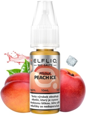 Elf Bar Liquid ELFLIQ Nic SALT Peach Ice 10ml - 10mg