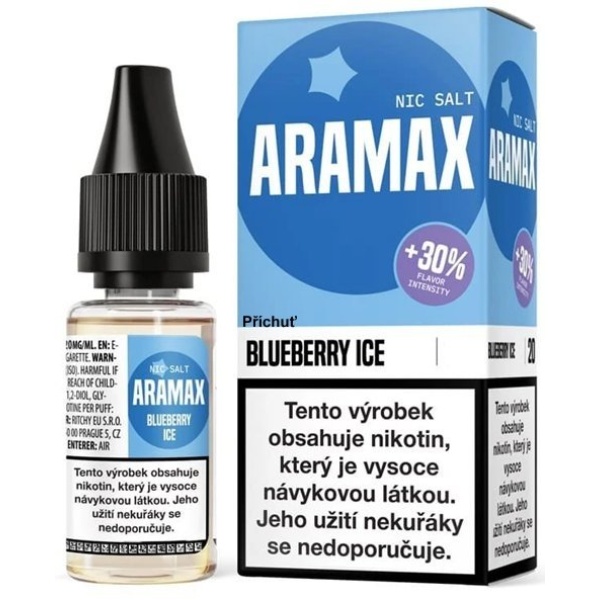 Liquid Aramax Nic Salt - Blueberry Ice 10ml