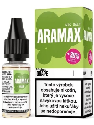Liquid Aramax Nic Salt - Grape 10ml
