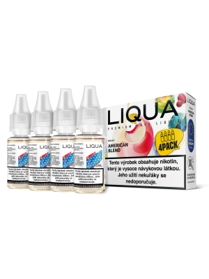 American Blend 4x10ml  (Americký míchaný tabák) - Liquid LIQUA Elements 4Pack - 6 mg