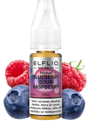Elf Bar Liquid ELFLIQ Nic SALT Blueberry Sour Raspberry 10ml - 10mg