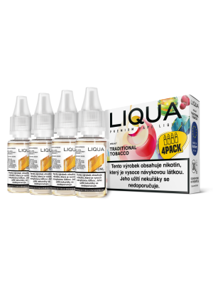 Traditional tobacco 4x10ml  (Tradiční tabák) - Liquid LIQUA Elements 4Pack - 3 mg
